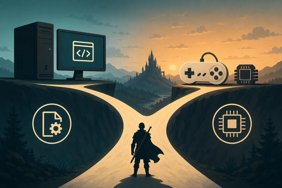 Illustrative comparison of a native PC port and an emulator path for Twilight Princess